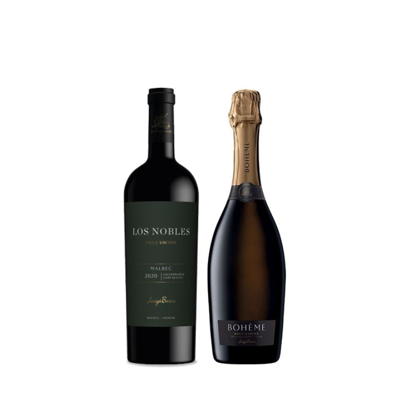 1 Luigi Bosca Finca Los Nobles Malbec + 1 LB Boheme Brut Nature