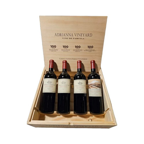 Estuche Adrianna Vineyards 100 Puntos x 4 Unidades