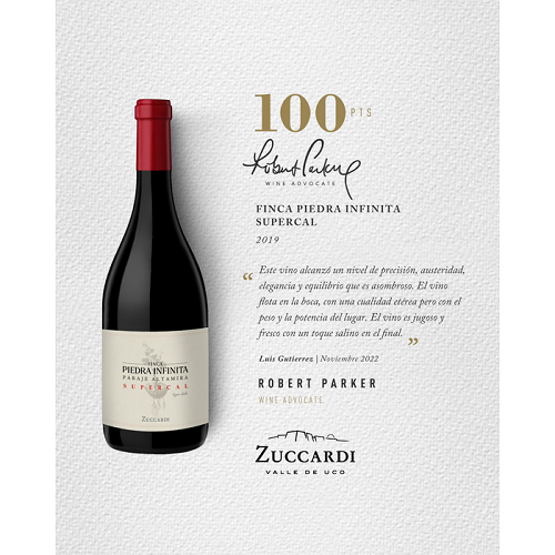 Zuccardi Finca Piedra Infinita Supercal 2019 - 100 Pts